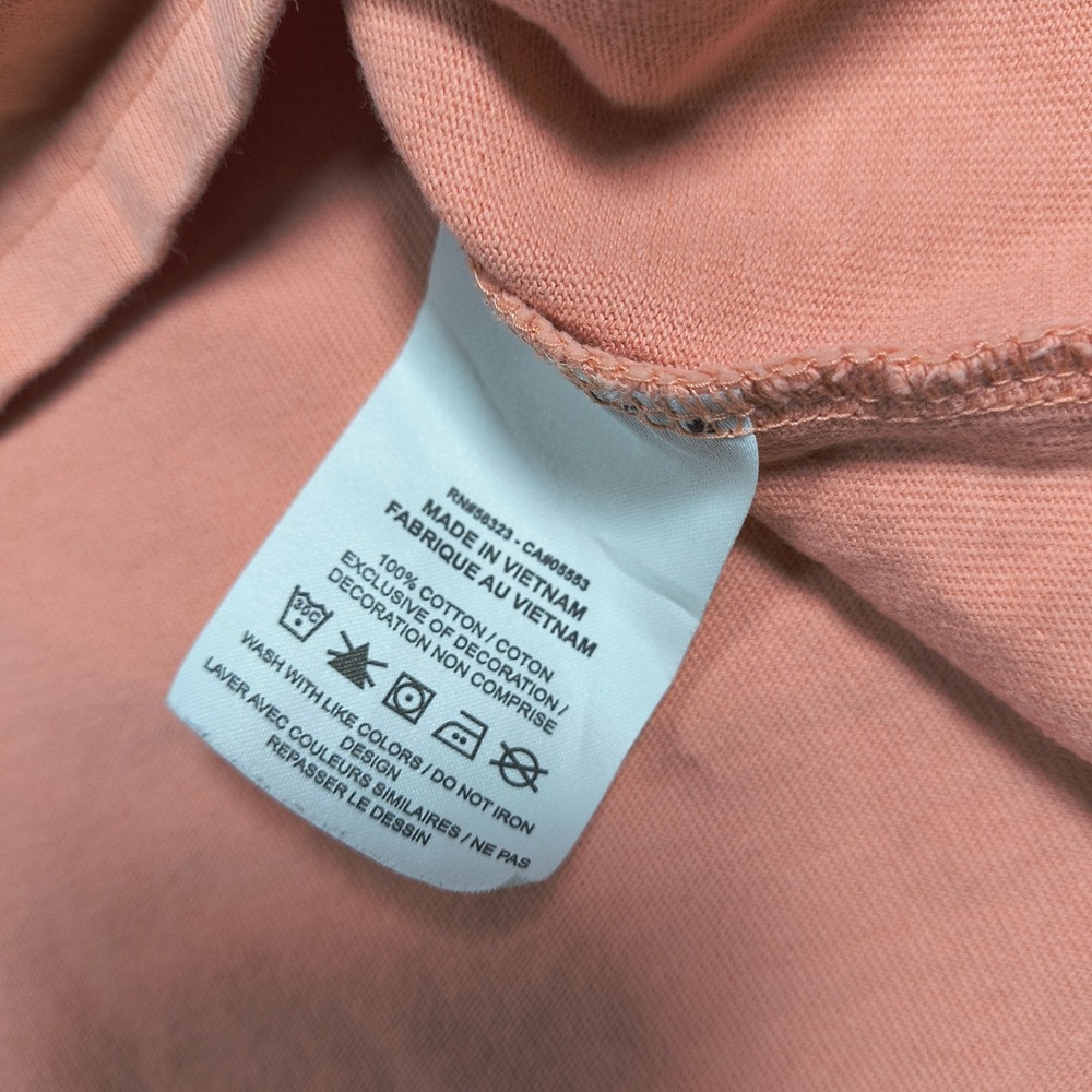 Nike Sportswear Shirt Mens Large Peach Loose Fit M2Z HBR Swoosh - Picture 7 of 10